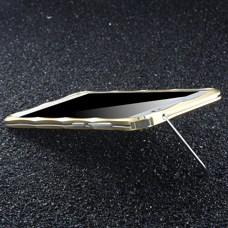 iMatch Slim Light Aluminum Metal Shockproof Bumper with Kickstand for vivo X7 Plus & vivo X7