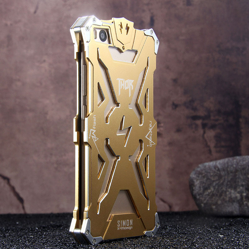 SIMON THOR Aviation Aluminum Alloy Shockproof Armor Metal Case Cover for Xiaomi Mi 5s Plus & Mi 5s