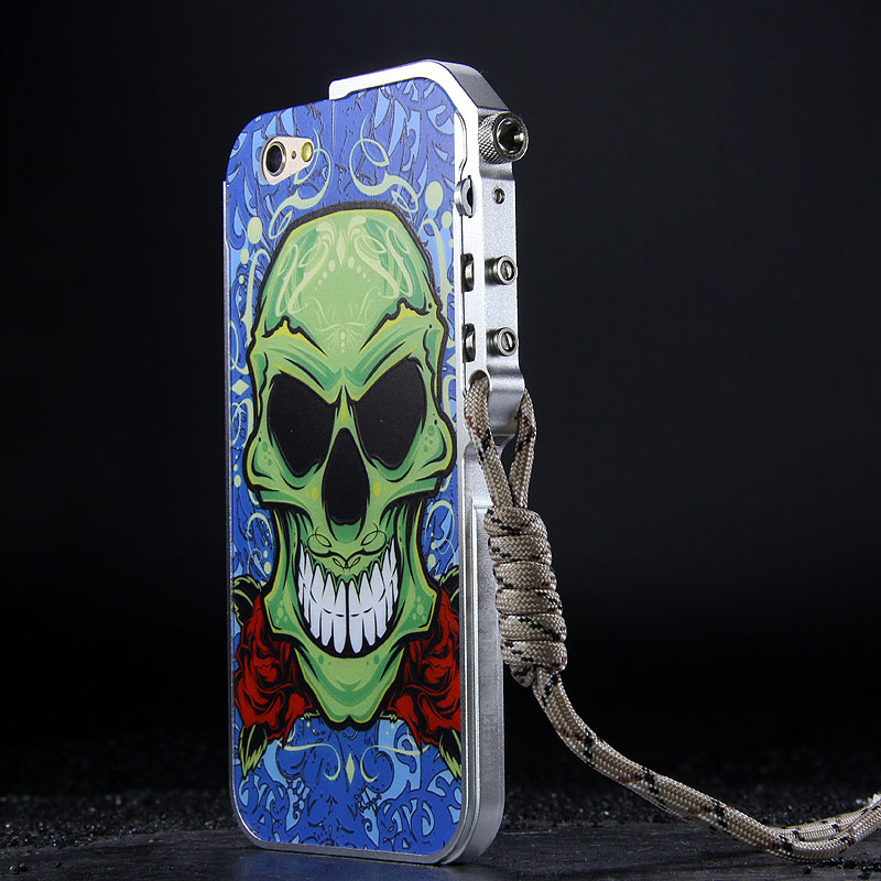 KANENG Mechanical Arm Trigger Aluminum Bumper Metal Frame Cameo PC Back Case Cover for Apple iPhone 6S/6 & iPhone 6S Plus