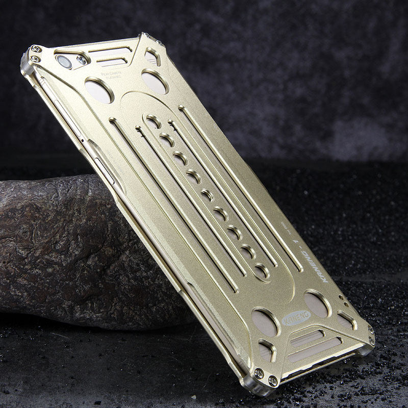 KANENG Powerful Aluminum Shell Shockproof Aerospace Metal Case Cover for OPPO R9s & OPPO R9s Plus