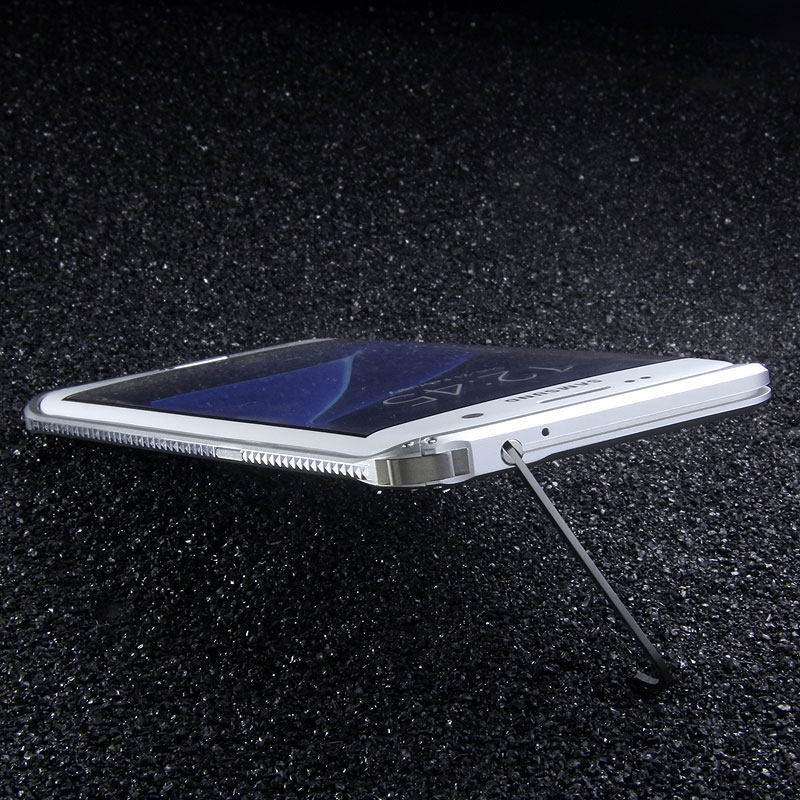 iMatch Slim Light Aluminum Metal Shockproof Bumper with Kickstand for Samsung Galaxy S7 Edge G9350 & S7 G9300
