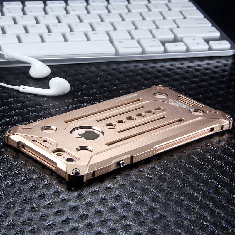 KANENG Powerful Aluminum Shell Shockproof Aerospace Metal Case Cover for Apple iPhone 6S/6 & iPhone 6S Plus/6 Plus & iPhone SE