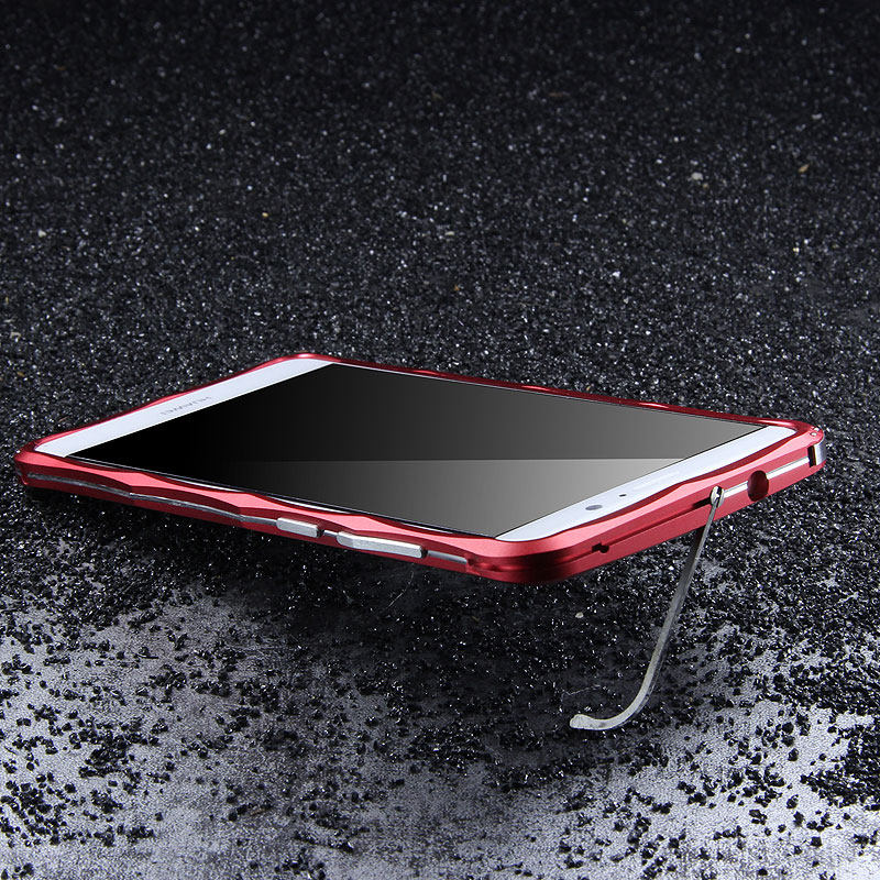 iMatch Slim Light Aluminum Metal Shockproof Bumper Case with Kickstand for Huawei Mate 9