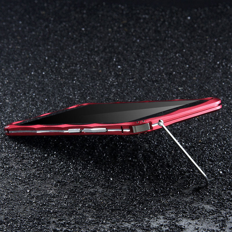 iMatch Slim Light Aluminum Metal Shockproof Bumper Case with Kickstand for Huawei P10 & Huawei P10 Plus