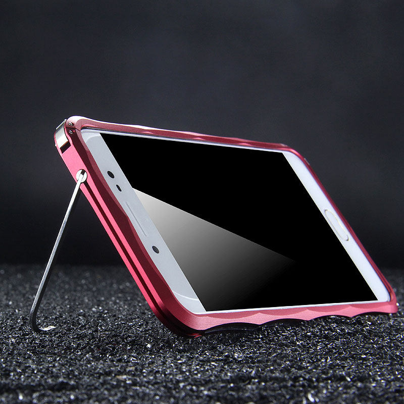 iMatch Slim Light Aluminum Metal Shockproof Bumper with Kickstand for vivo X7 Plus & vivo X7