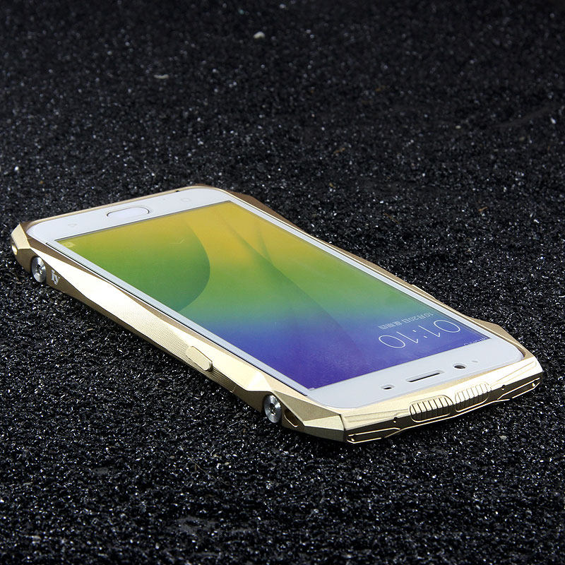 iy Batmobile Sports Cars Aluminum Metal Bumper Carbon Fiber Back Cover Case for OPPO R9s Plus & OPPO R9s