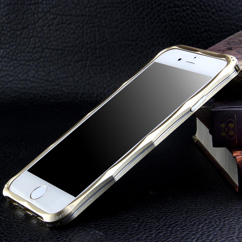 iMatch Slim Light Aluminum Metal Shockproof Bumper with Kickstand for Apple iPhone 6S/6 & iPhone 6S Plus/6 Plus