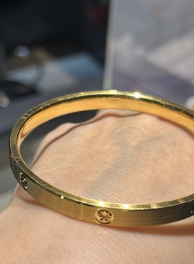 足金999手镯 固定圈口镯子黄金圈  圈号齐全金重约30克含金量素金