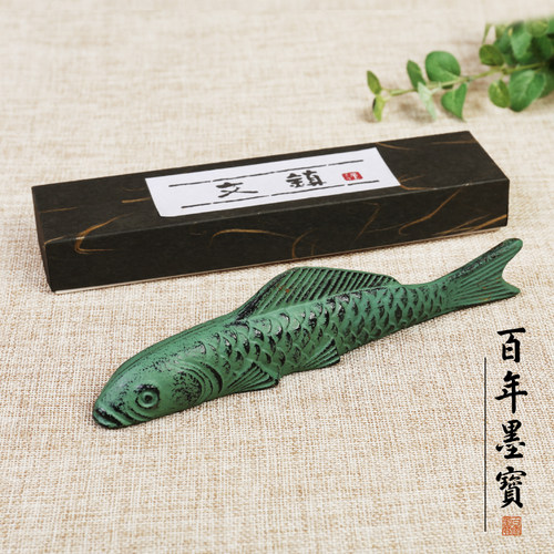鲤鱼压书创意学生挂笔架镇纸