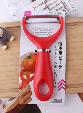 日本大创DAISO不锈钢削皮刀西红柿专用厨房家用削皮器去皮番茄