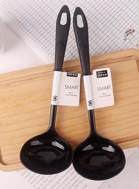 日本本土塑料汤勺耐热180度粥勺稀饭汤勺30cm不沾厨房工具日产