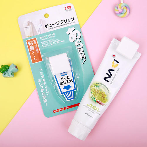 km牙膏免打孔神器洗面奶置物架