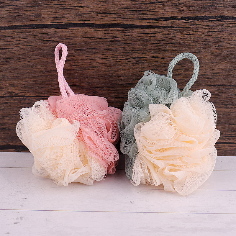 日式可爱沐浴球泡澡球浴花拼色