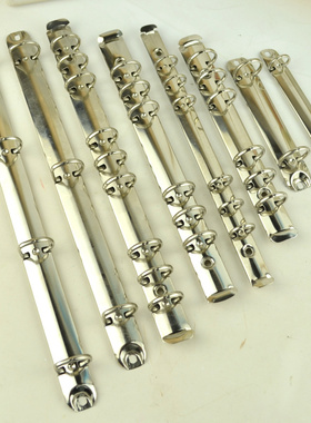 送安装螺丝活页夹DIY3孔6孔9孔金属环扣夹20孔26孔手帐装订金属收纳夹子A4B5A5A6菜谱活页本文件夹收纳神器