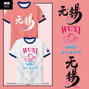 2025无锡队服足球迷服江苏苏超联赛冰丝感速干短袖T恤衫男女半袖