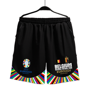 2024欧洲杯德国法国英格兰意大利队速干短裤子男士五分裤休闲中裤