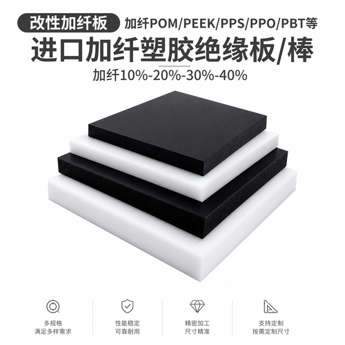 进口改性ASA+PC板材耐候ASA棒板 PLA PPE PPC PPA POK ABS+GF30板