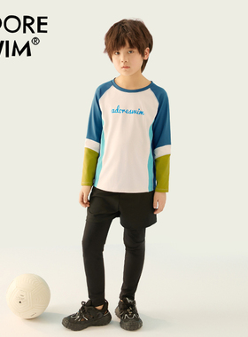 儿童速干衣男童秋冬季户外运动训练滑雪长袖长裤篮球足球运动套装