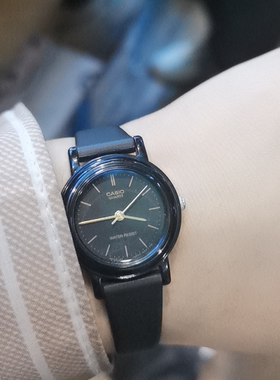 卡西欧小黑表女学生石英表时尚简约考试腕表正装风LQ-139AMV-1E