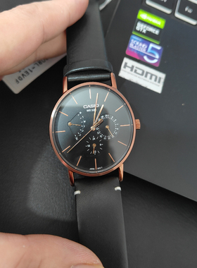 卡西欧 Casio Analogue指针系列时尚商务石英男表 MTP-E320RL-1E