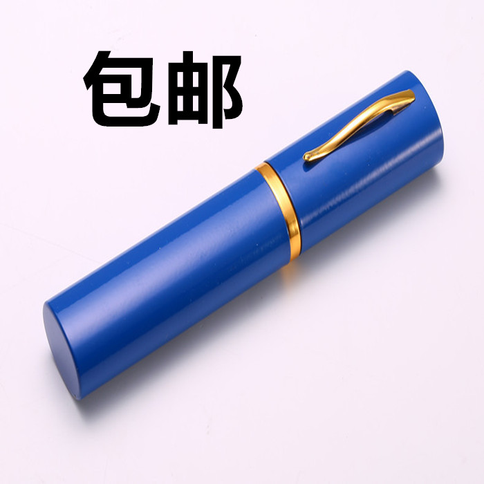 笔筒眼镜盒金属笔筒式老花眼镜盒
