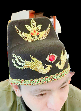 四大名捕古装演出成人帽明朝东厂锦衣卫飞鱼服侠客汉服帽表演道具