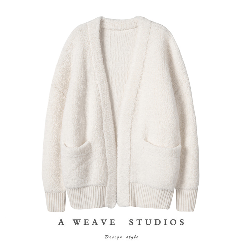 100%纯山羊绒米白色毛衣