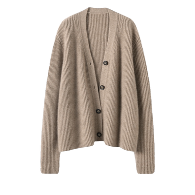 优雅夺目！美出天际~加厚V领山羊绒开衫女纯羊绒毛衣针织开衫外套