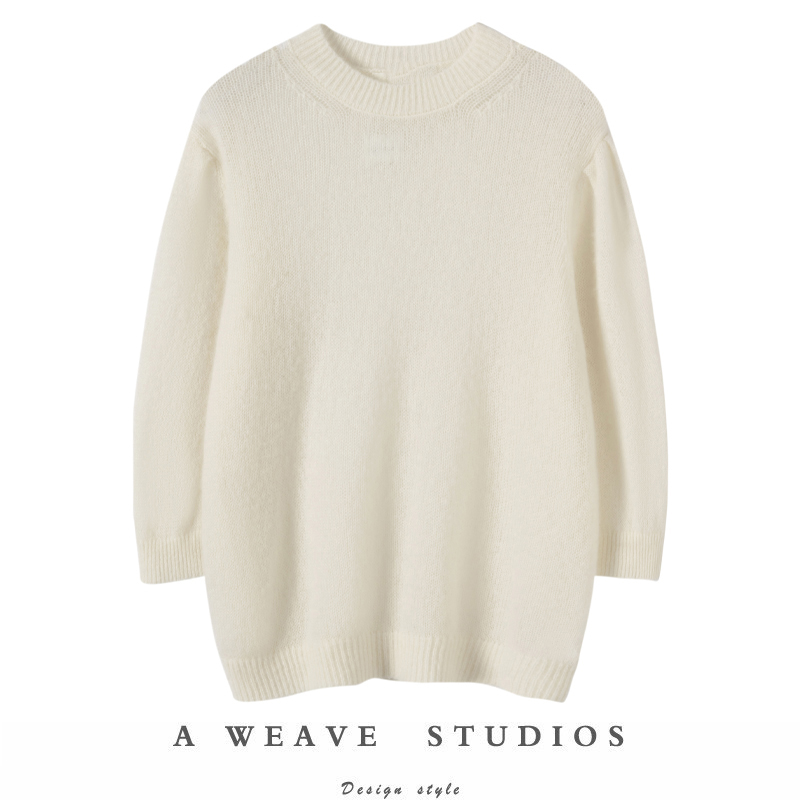 七分袖绒暖斯特圆领时髦