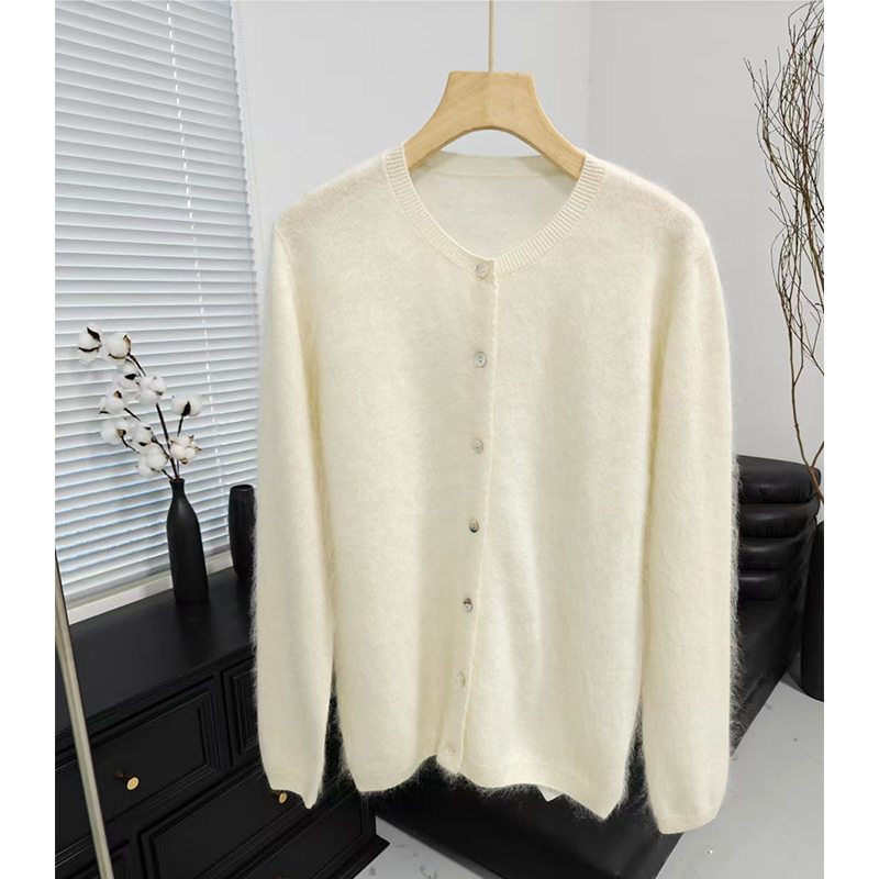 山羊绒拉绒小香风女士外套baby软糯