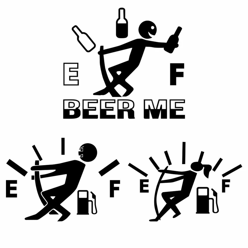 高耗燃油爆表贴 EF油箱标识车贴纸 外贸油箱表汽车贴纸