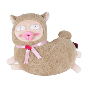 丑萌沙雕礼物送羊驼草泥马公仔余生请多指教同款抱枕玩偶创意