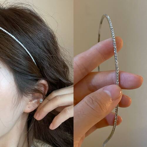 甜美百搭水钻超闪头箍女