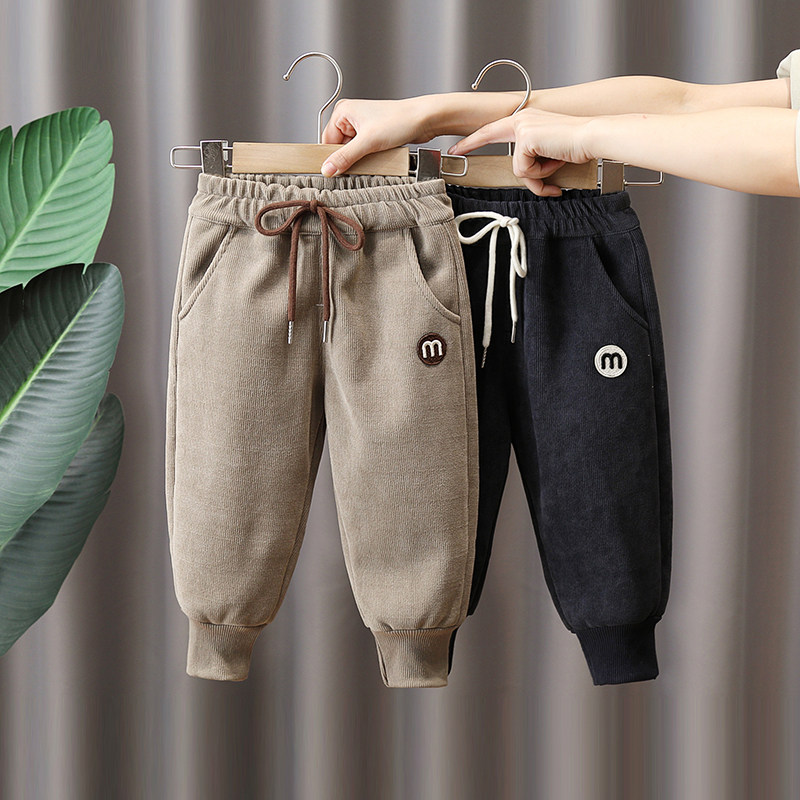 儿童加绒裤子男童秋冬装宝宝新款一体绒加厚保暖裤灯芯绒休闲裤潮,童装/婴儿装/亲子装,裤子,淘宝优惠券,粉丝福利购,淘宝优惠卷