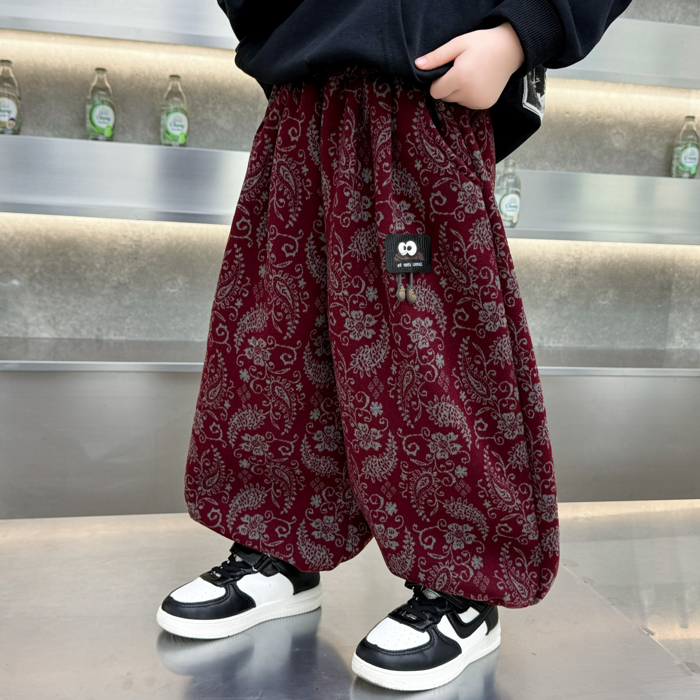 男童冬季加绒裤子2025新款儿童