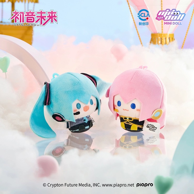 minidoll初音未来官方正版授玩偶WOW娃偶乐园圆滚滚毛绒挂件