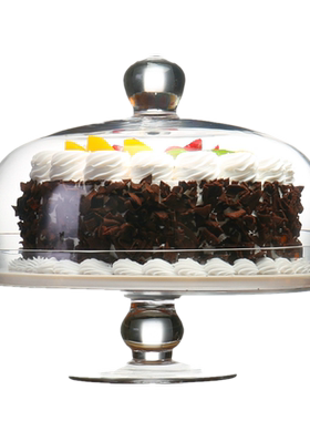 摆件蛋糕托盘水果甜品玻璃罩子