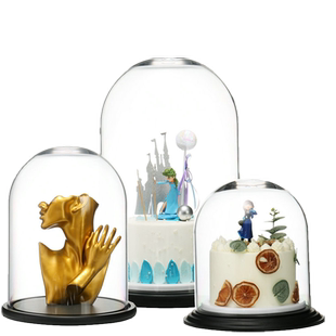 PC有机玻璃罩网红艺术蛋糕展示壁罩烘焙软装造型半球罩摆件可定制