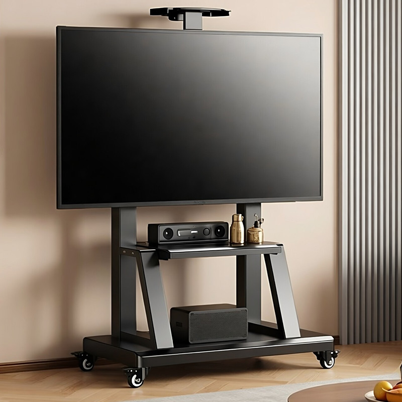 贝石电视机可移动型支架子落地带轮推车适用索尼海信等一体机挂架