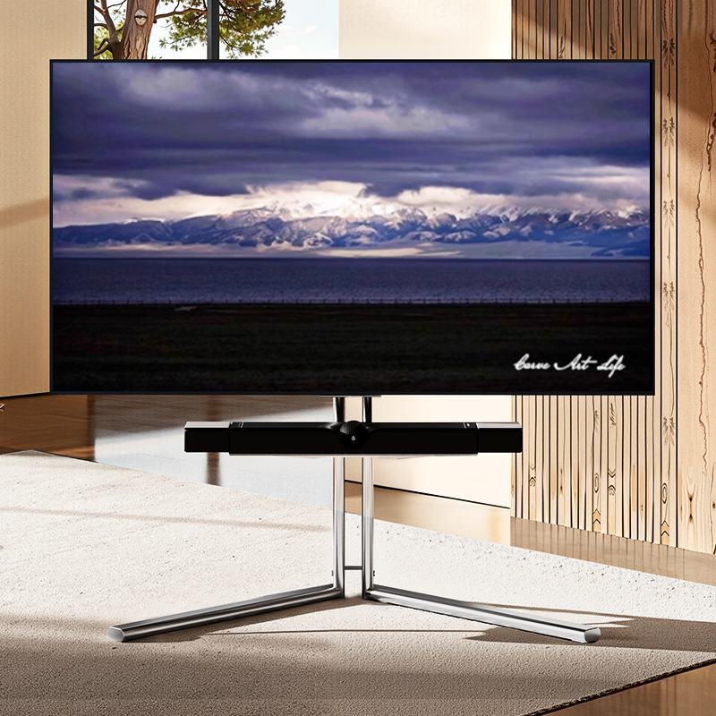 可移动电视机支架落地架艺术推车