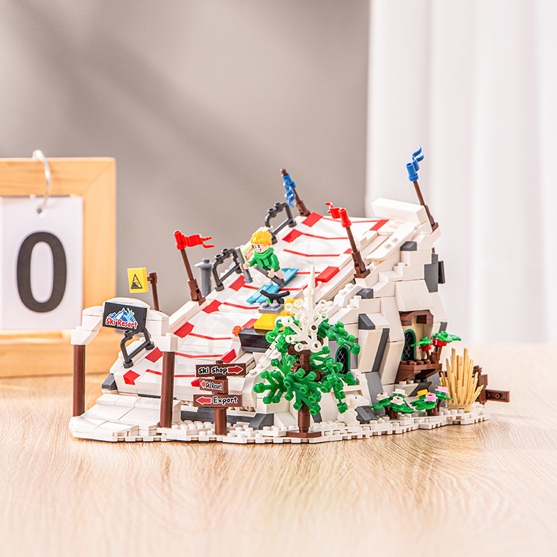 LOZ俐智积木滑雪场14岁以上益智