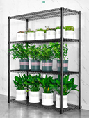 多肉花架带轮子阳台花盆架子可移动落地式 多层室内花卉盆栽铁艺