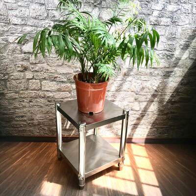 阳台花架不锈钢简约客厅绿萝室内盆栽方形盆景绿植水桶架子落地式 虎窝淘