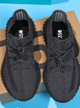 莆田柏宜椰子鞋男350夏季透气黑满男鞋真爆软底运动休闲鞋跑步鞋