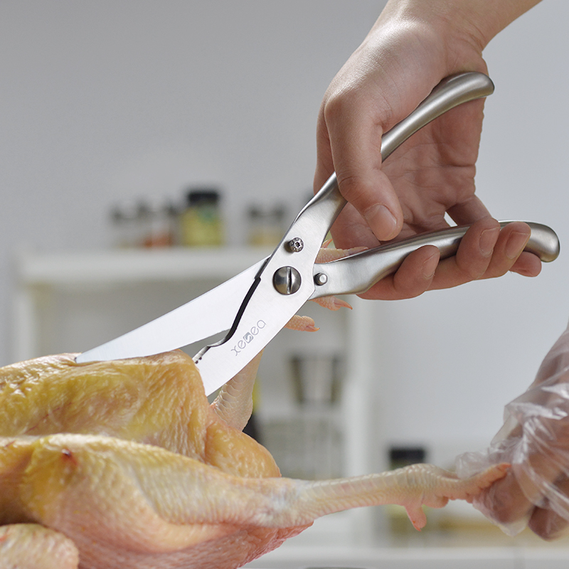 德式不锈钢全钢强力烤肉鸡骨剪刀