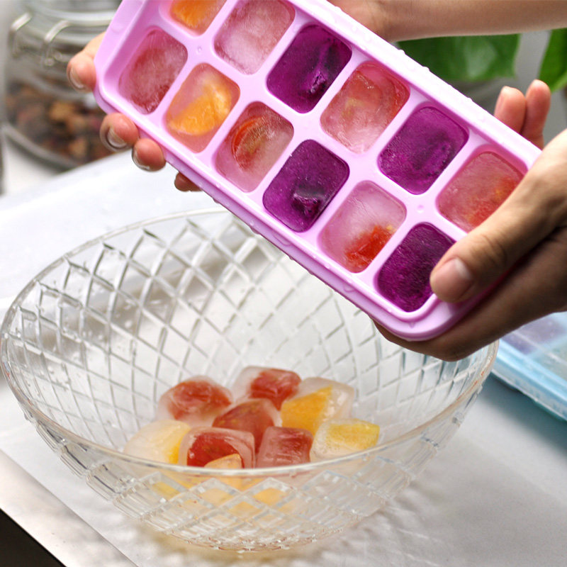 喜诗制冰格 冰块模具盒制冰盒创意DIY制冰粒带盖家用食品冷冻盒子