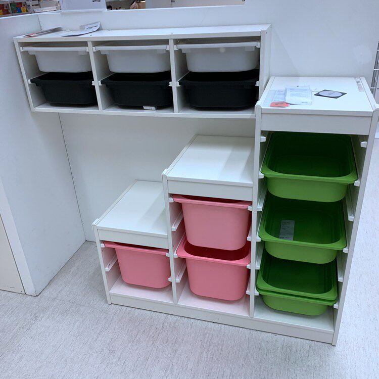 宜家收纳柜舒法特架子整理收纳储物架实木架早教机构IKEA正品包邮