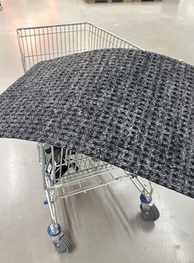 宜家正品弗里卡浴室耐脏门垫短绒地毯防滑地垫垫子灰色38x58厘米