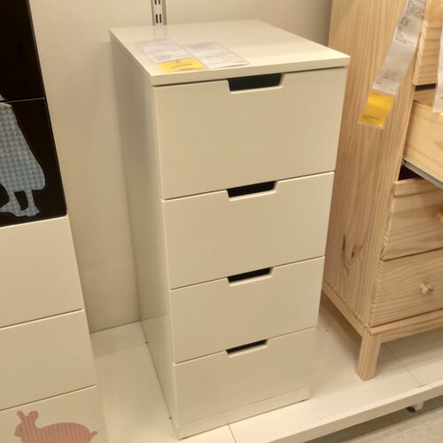 宜家ikea诺德里四斗床头柜抽屉柜