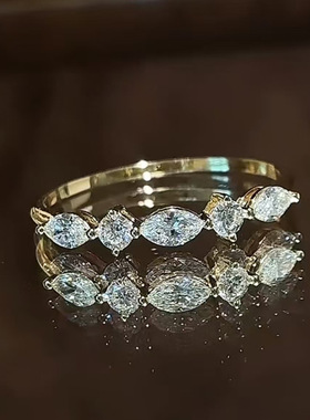 卓之凡珠宝新款925银1.5克拉帕拉伊巴鸽子蛋戒指豪华欧美直播爆款